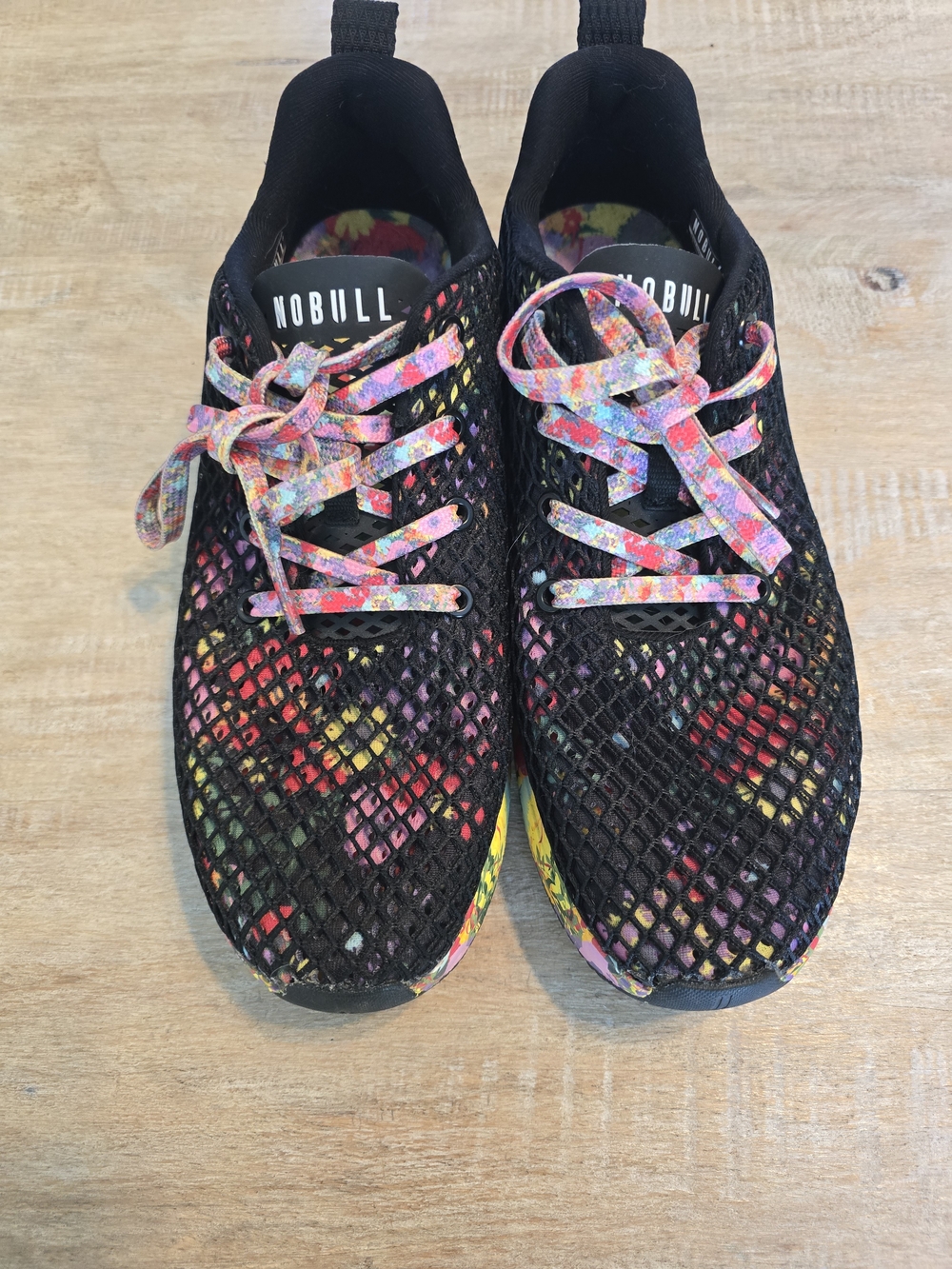 NOBULL Women’s Black Mesh Training Shoes with Multicolor Accents